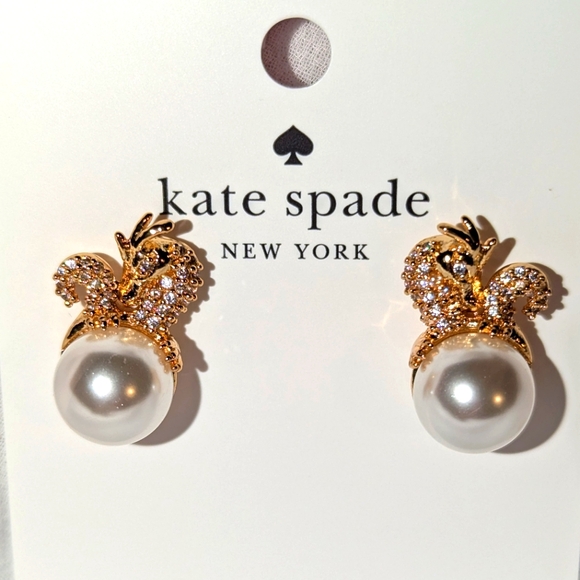 Kate Spade Dazzling Dragon Studs - post back🐉🪙💎 - Picture 7 of 16